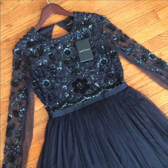 needle and thread navy dress